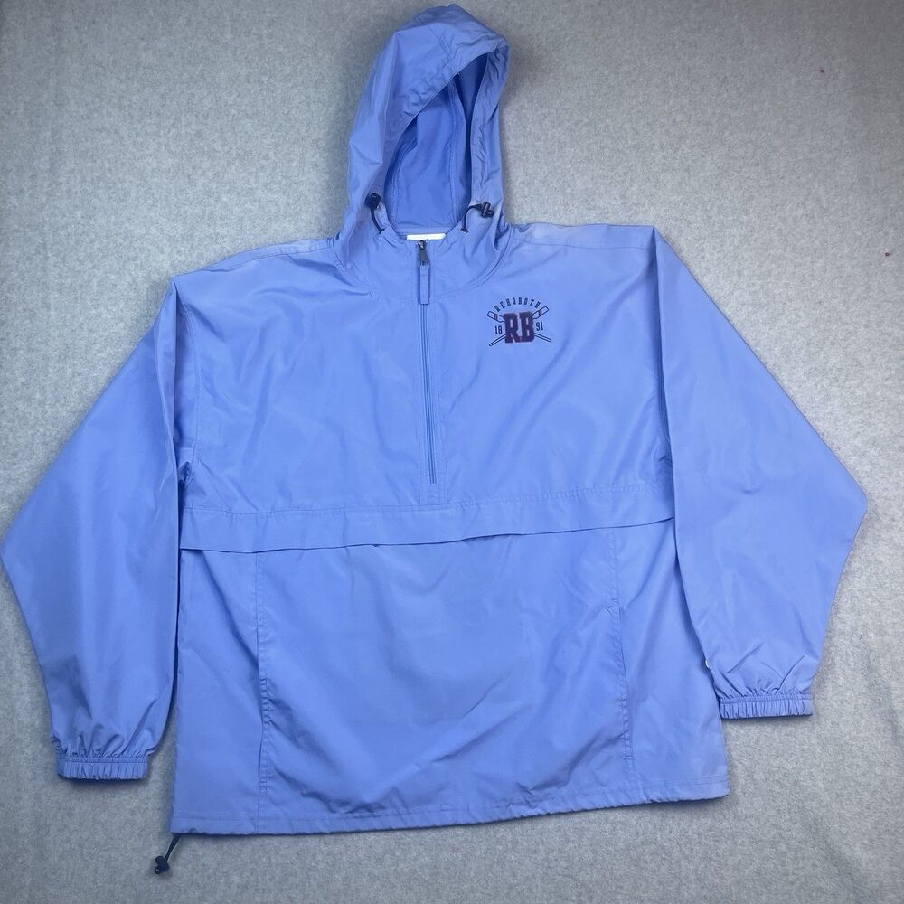 Champion XL Light Blue Rehoboth Rowing 1891 Packable Windbreaker Jacket